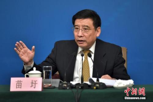 資料圖：苗圩。<a target='_blank' href='http://www.chinanews.com/'>中新社</a>記者金碩攝